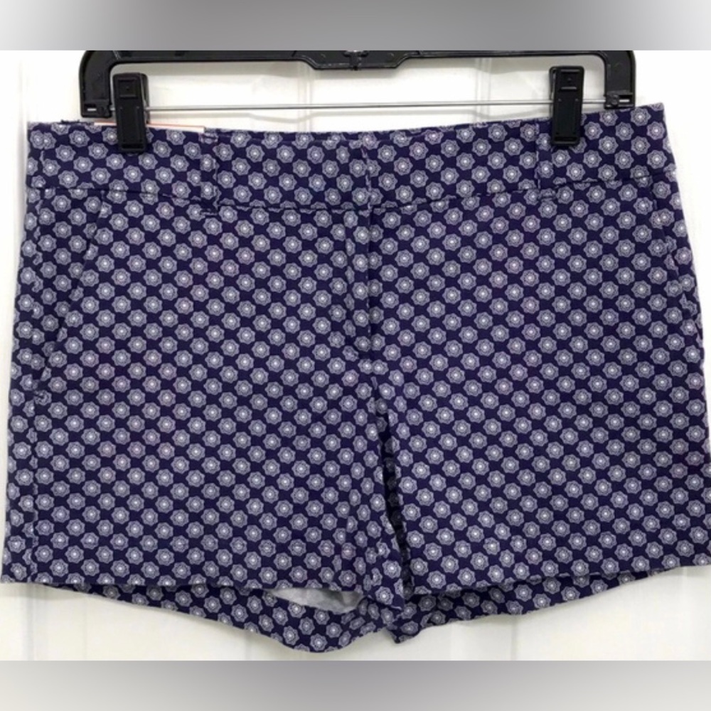 Dalia Collection Blue Flowered Shorts